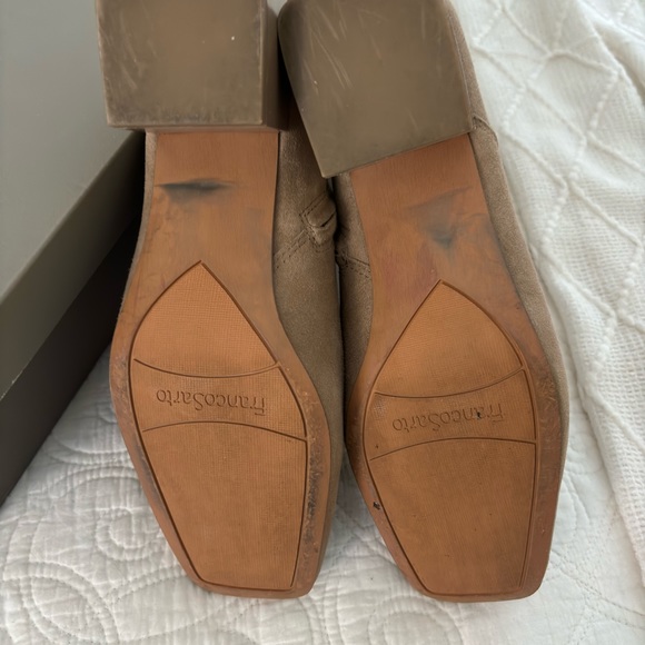 Franco Sarto Waxtona ankle bootie- Taupe Suede - Picture 3 of 4